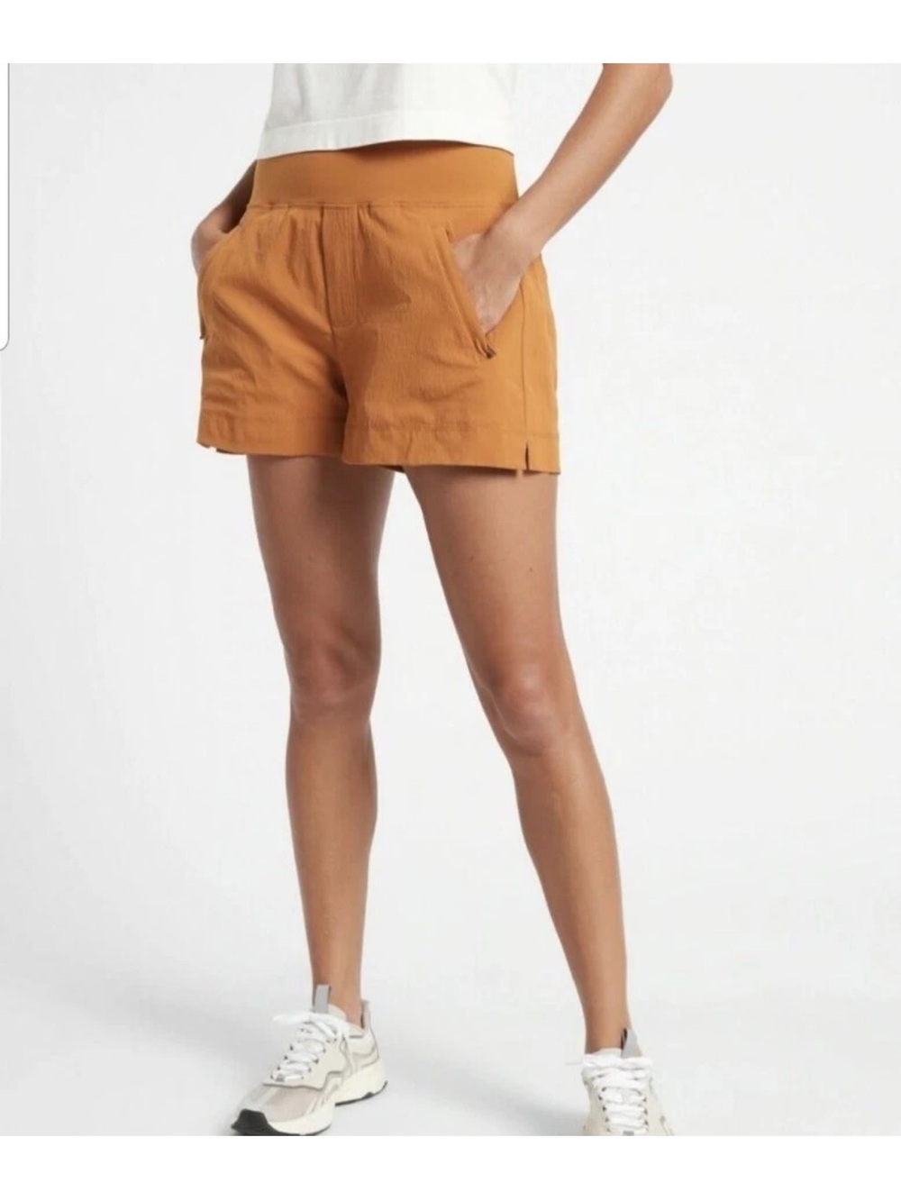 Athleta Trekkie North Short Size 18 Cognac Brown Active Outdoor